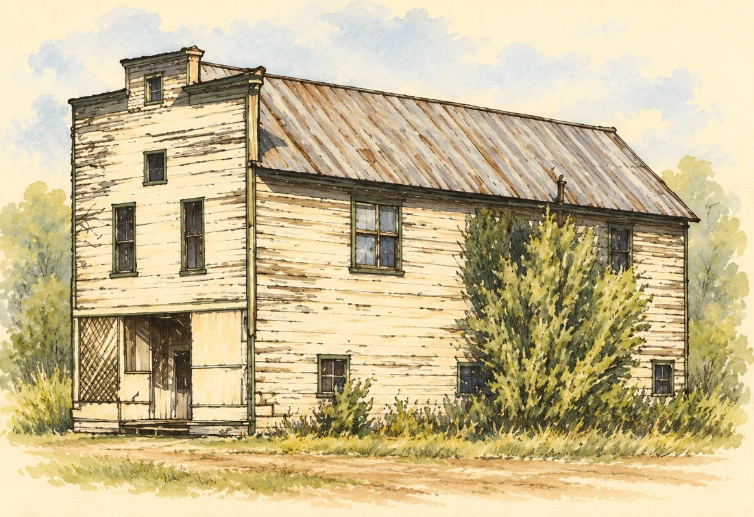 Color interpretation of Wike Hall based on the leaflet sketch