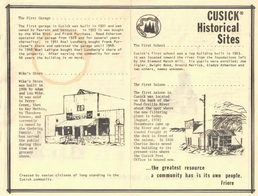 Original leaflet, side one