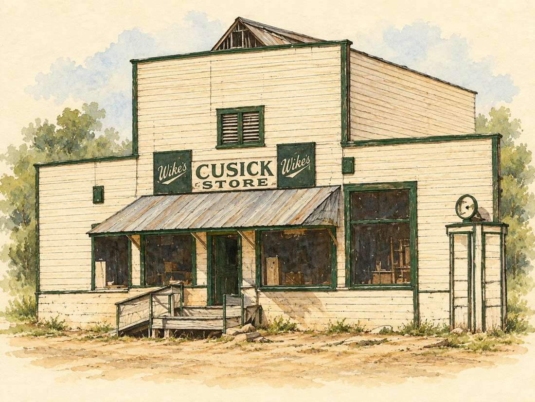 Color interpretation of Wike’s Store based on the leaflet sketch