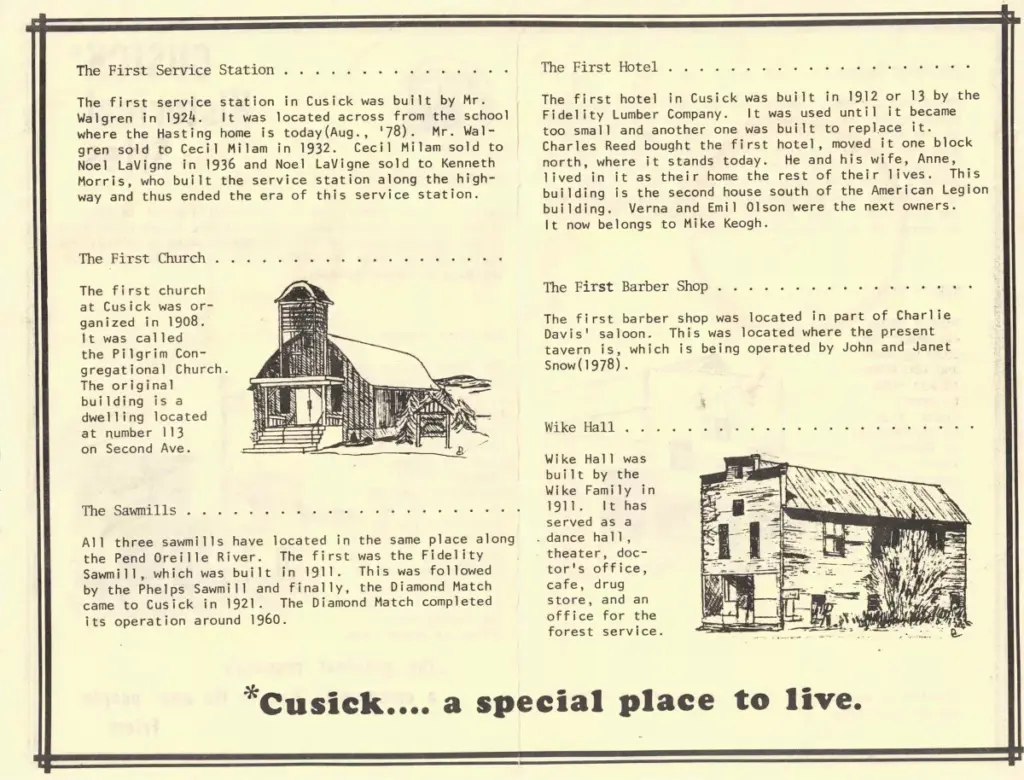 Original leaflet, side two